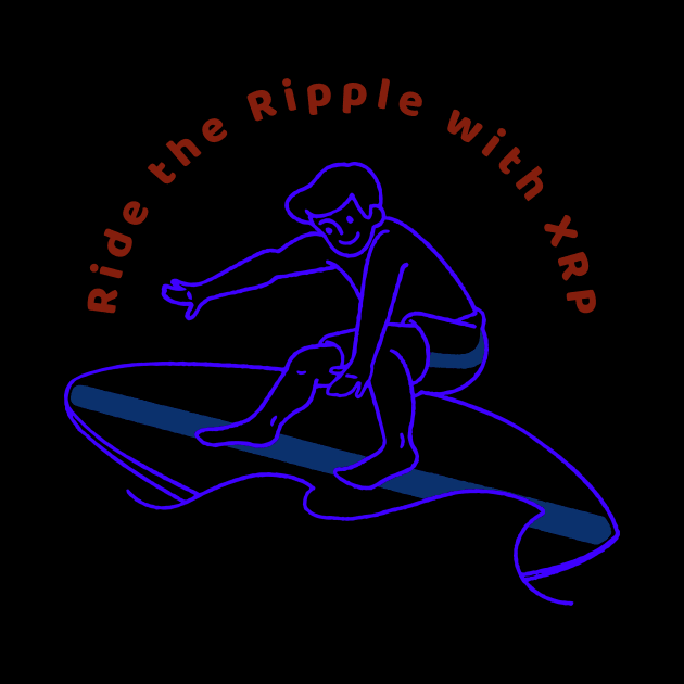 Ride the Ripple with XRP by Tshirtguy