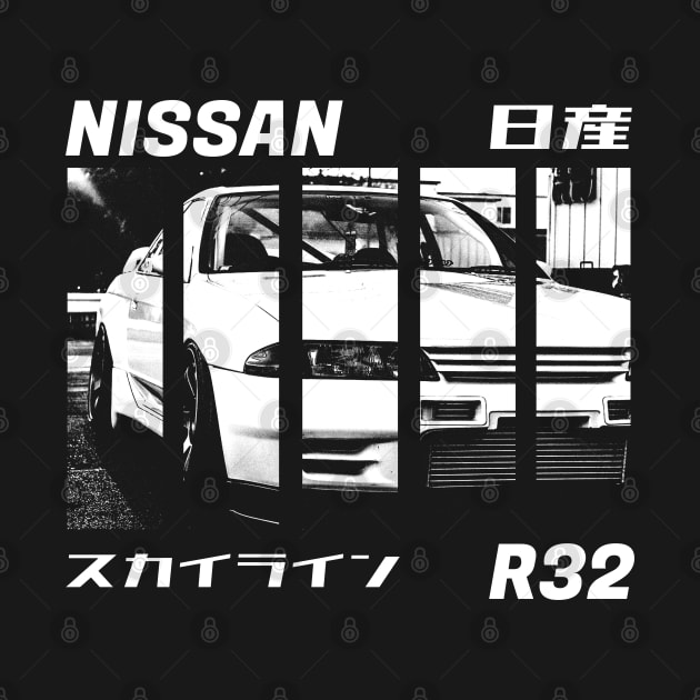 NISSAN SKYLINE GT-R R32 Black 'N White 3 (Black Version) by Cero