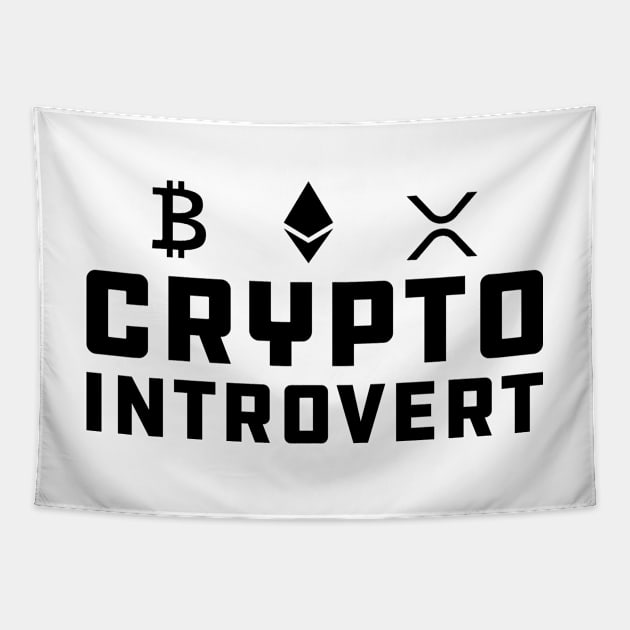 Crypto Introvert Tapestry by KC Happy Shop