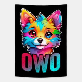 Furry Fandom OwO Cute Fursona Anthro Art Tapestry