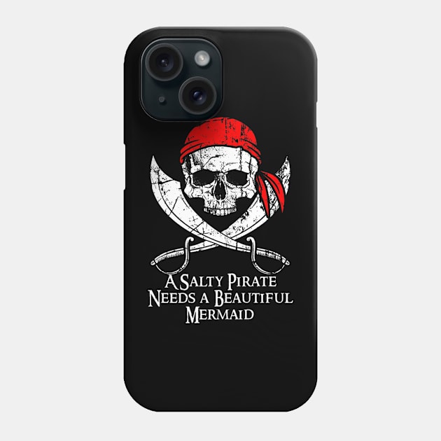 Pirate Skull Phone Case by Feliz ZombiePunk