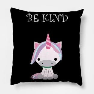 Be Kind Cute Unicorn Gift Pillow