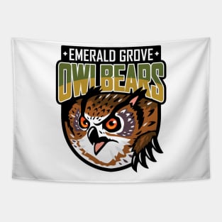 Emerald Grove Owlbears Tapestry