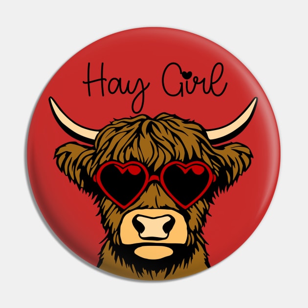 Hay Girl (color) Pin by KayBee Gift Shop