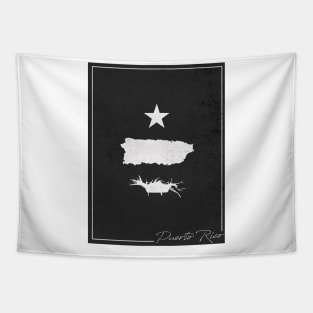 Puerto Rico Mi Isla Estrella Soy Jibaro Puerto Rican Boricua Pride Tapestry