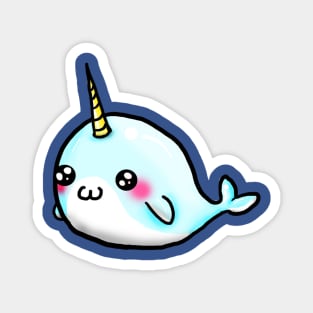 baby cute narwhal Magnet