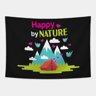 Hiking T-Shirt: Happy By Nature Tapestry
