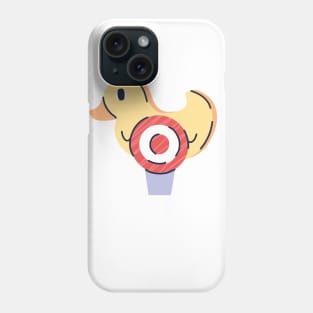 yellow duck red target design Phone Case