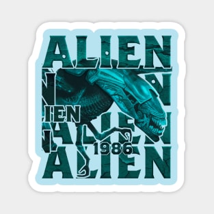 alien 1986 science fiction vintage 80s 90s movie. sci-fi 80s. Magnet