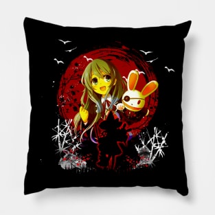 Mana's Vigilant Guardianship Anime Tee Pillow