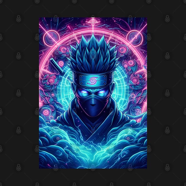 Kakashi neon fantasy by San Creative