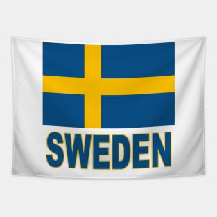 The Pride of Sweden - Swedish Flag Design Tapestry