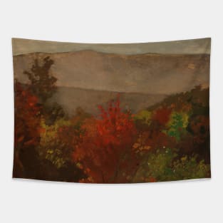 Autumn Treetops by Winslow Homer Tapestry