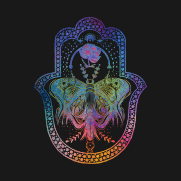 colorful hamsa hand hamsa t shirt teepublic
