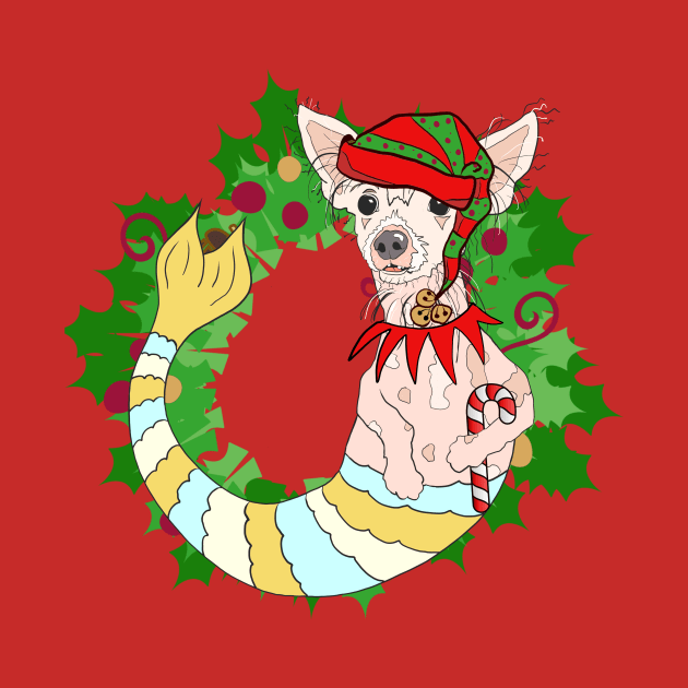 Ugly Christmas Sweater Mermutt by abrushwithhumor