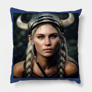 Viking Shield Maiden Pillow