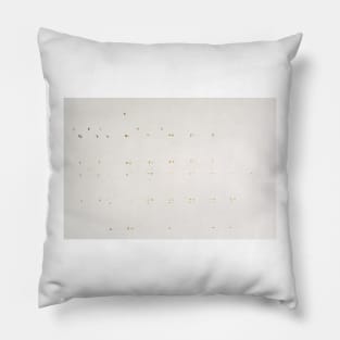 Old Adhesive Tape on White Wall Pillow