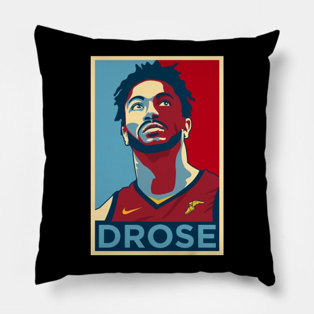 Derrick Rose Cleveland Cavaliers Artwork Pillow by hesxjohnpaul