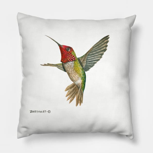 Anna Pillow by Dave Bartholet Wildlife Art