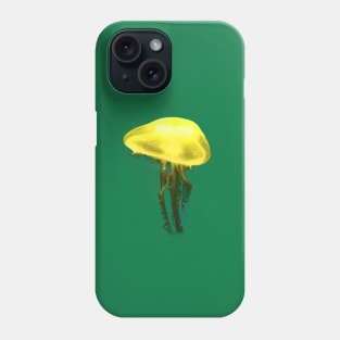 Yellow Electric Jellyfish Phone Case