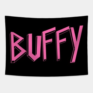 Buffy the vampire slayer metal logo Tapestry