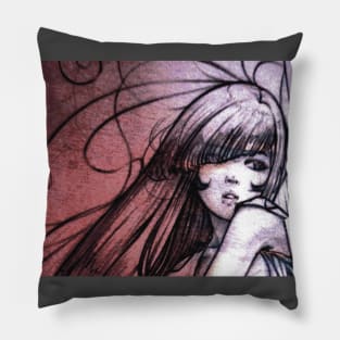 Manga girl Pillow