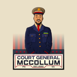 Court General McCollum - CJ McCollum - NOLA Basketball T-Shirt