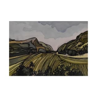 Welsh Valley Watercolour T-Shirt