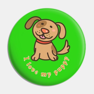 Puppy dog Pin