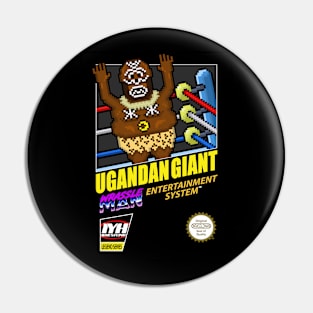 Wrassleman 8-Bit Retro Gaming Pro Wrestling: Ugandan Giant Pin