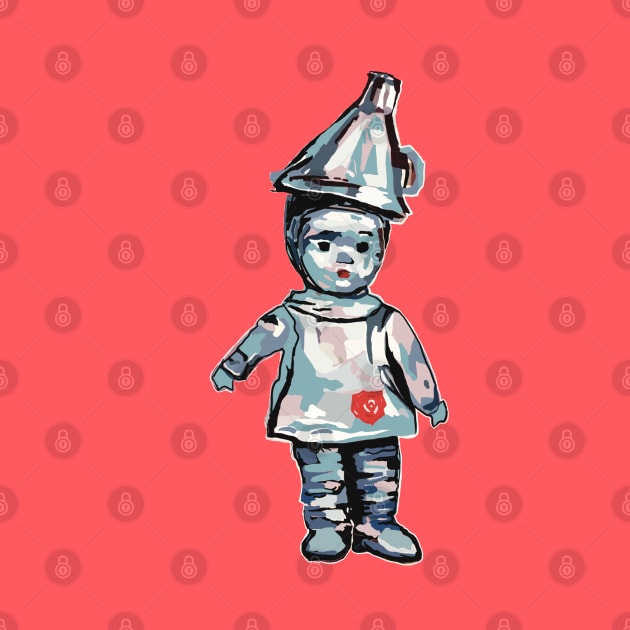 Cute little Tin Man from The Wizard of Oz by Peaceful Pigments