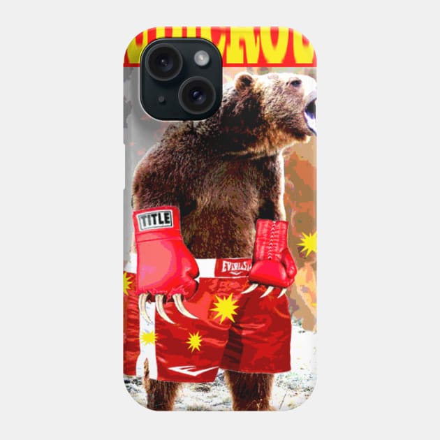 Boxer Bear is Ludicrous Phone Case by AmysBirdHouse