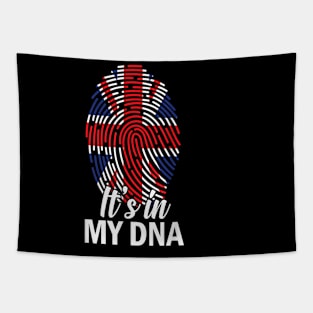 IT'S IN MY DNA British Flag England UK Britain Union Jack Tapestry