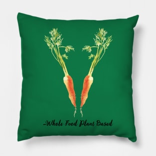 Whole Foods Plant Based Carrots Pillow