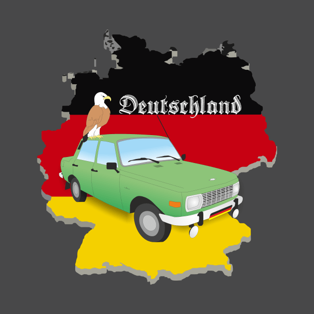 Germany Eagle and Wartburg Emblem by NorseTech