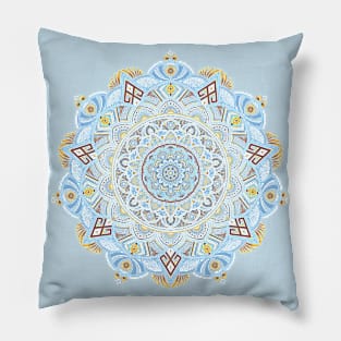 Argentina Mandala - FIFA World Cup 2022 Tribute Pillow