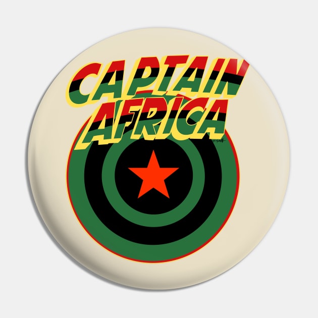 Captain Africa Pin by Goff House Studios