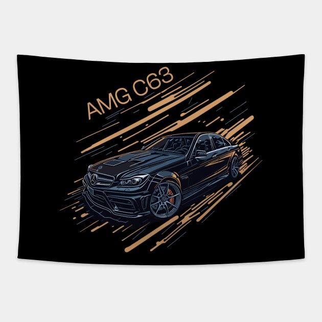 Mercedes AMG C63 Classic Tapestry by Cruise Dresses