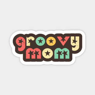 Groovy Mom Retro Magnet