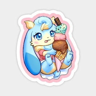 Ice Cream Rabbit Magnet