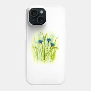 Cornflower field Phone Case