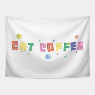 Cat Coffee Lover Tapestry