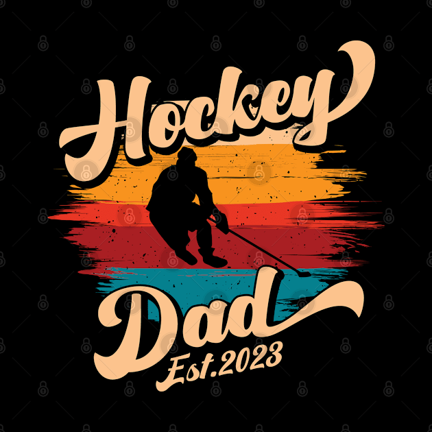 Hockey Dad Est 2023 New Dad by Way Down South