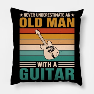 Never underestimate an old man with a saXOPHONE Pillow