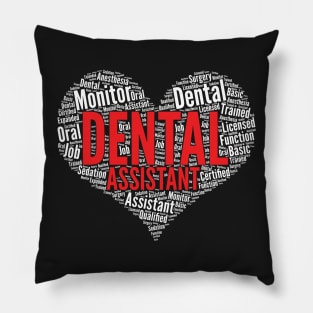 Dental Assistant RDH Dentist Graduation Loyal Hygienist Week graphic Pillow