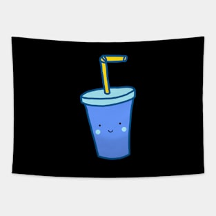 Kawaii Drink (blue) Tapestry