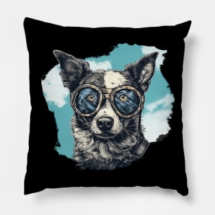 Aviator dog Pillow