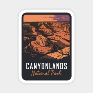 Canyonlands National Park Sunset Emblem Magnet