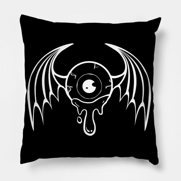 Fairycore Aesthetic Weird Fairy Eyeball Weirdcore Pillow by Alex21