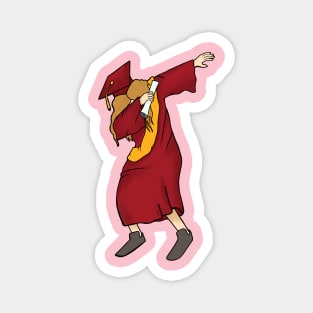 Funny Dabbing Graduation Blonde Girl Magnet